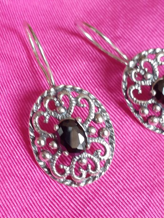 Srebrne kolczyki nowe