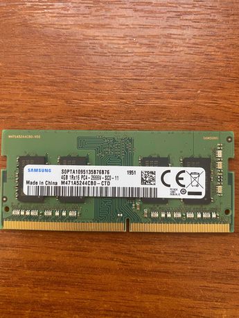 Samsung 4 GB SO-DIMM DDR4 2666 MHz пам'ять для ноутбуків