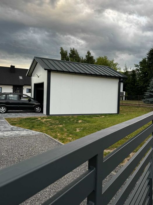 Garaż Na Gotowo Konstrukcja Płyty Warstwowe 5x7x4m 35m2 PRODUCENT
