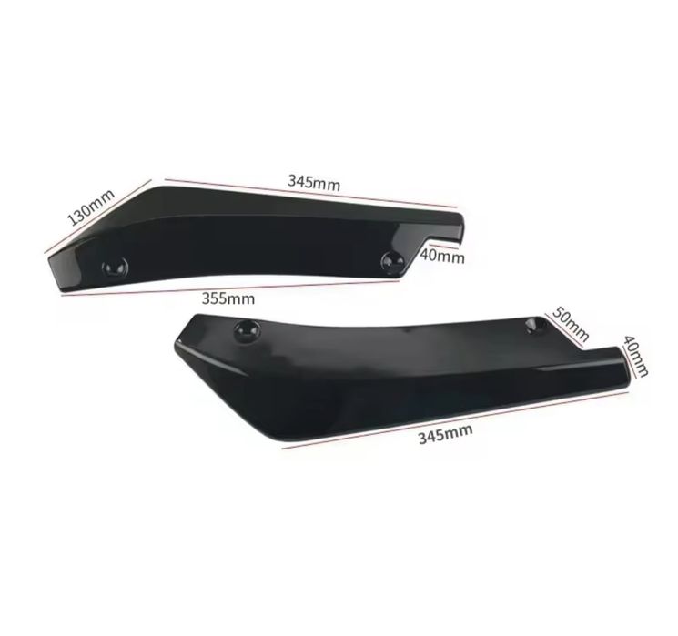 Універсальні накладки на бампер. Губа бампера. Елерони, спліттер