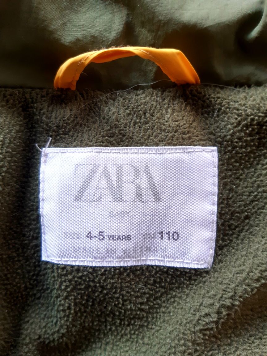 Zara kids kurtka puchowa zimowa ocieplana