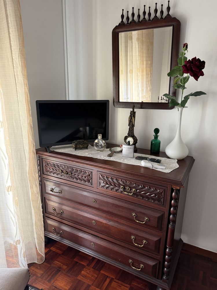 Quarto Mogno Maciço completo