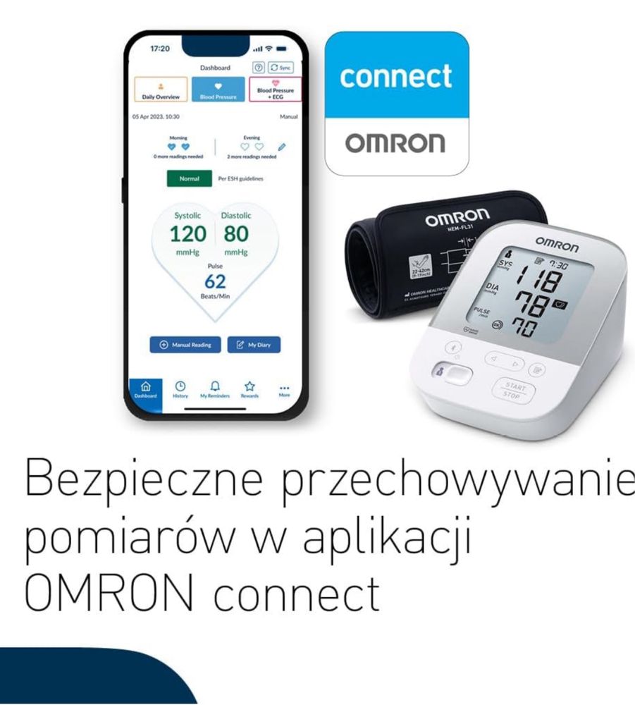 Ciśnieniomierz do monitorowania nadciśnienia OMRON X4 Smart