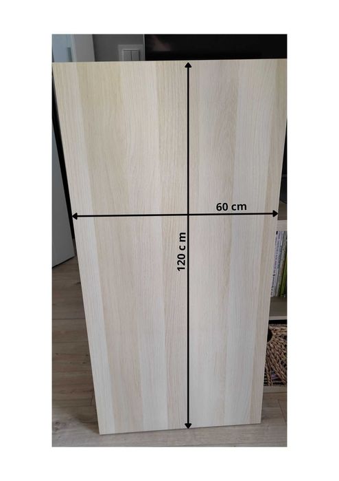 Blat IKEA LAGKAPTEN, 120×60 cm, dąb bielony