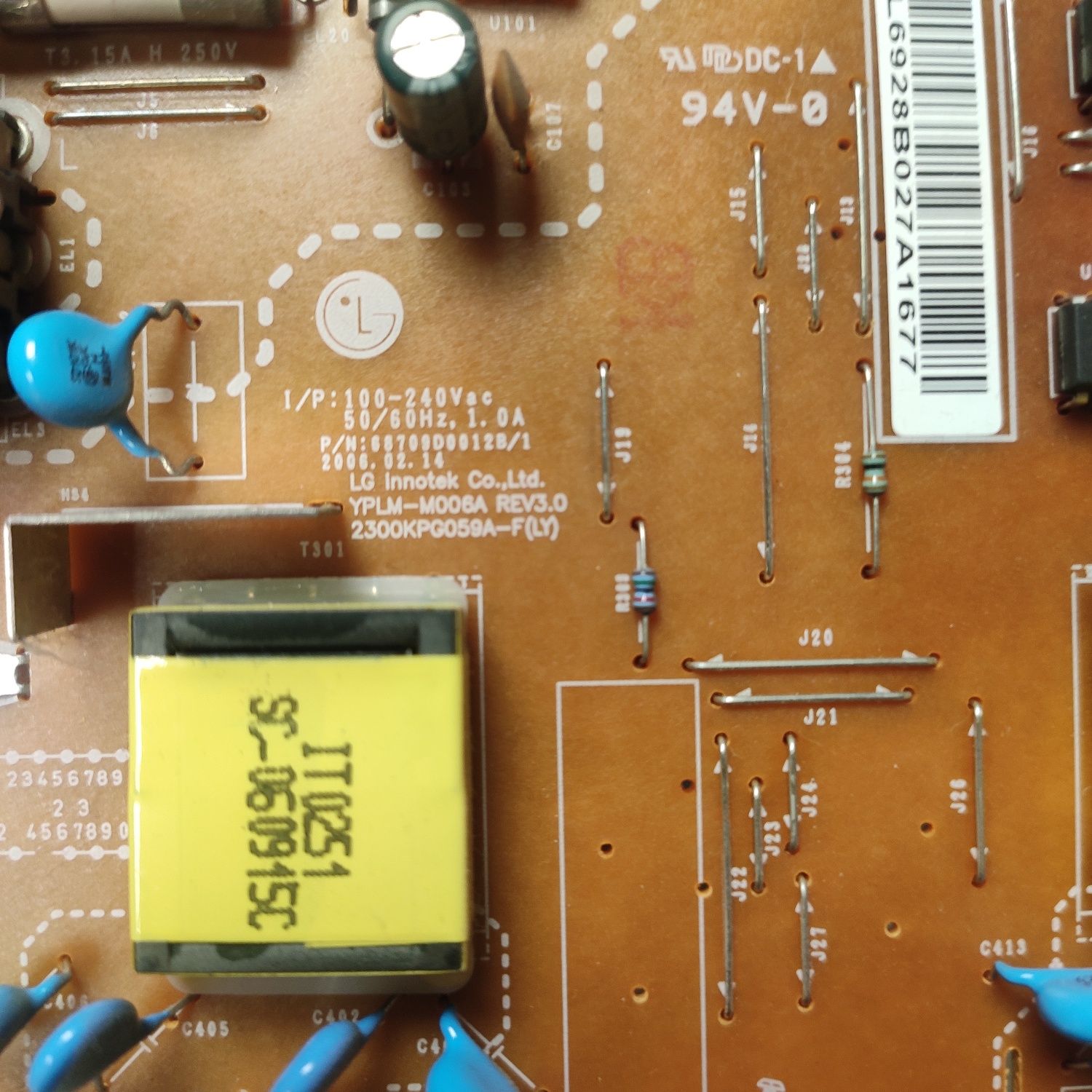 Плата монитора LG L1919 l1942 4 шт неиспр yplm-M006a