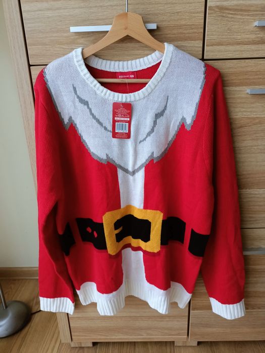 Strój kostium przebranie swetr sweter św. Mikołaj