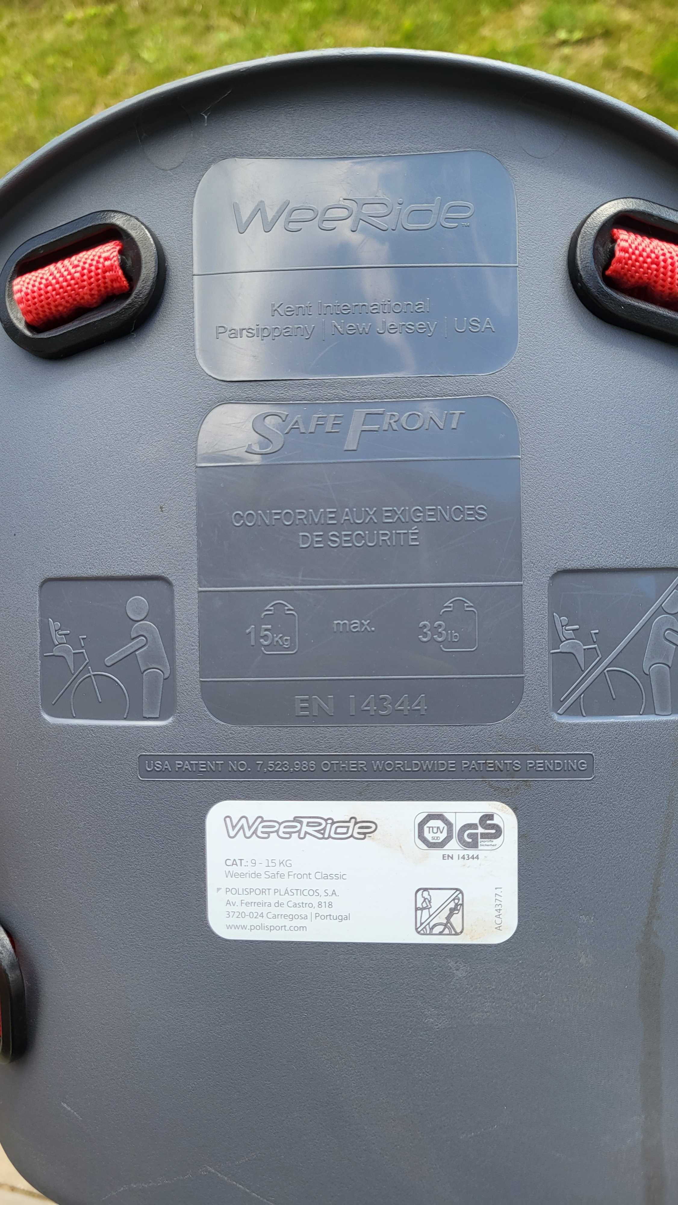 Fotelik Rowerowy Przedni WEERIDE Safe