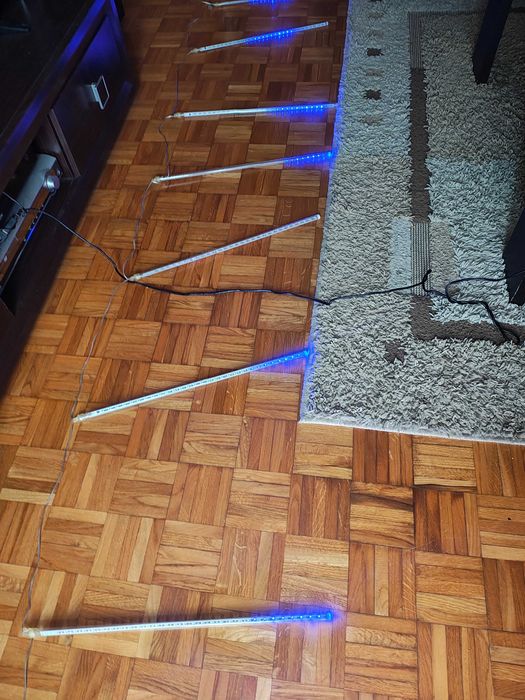 Girlanda Meteor shower spadające gwiazdy