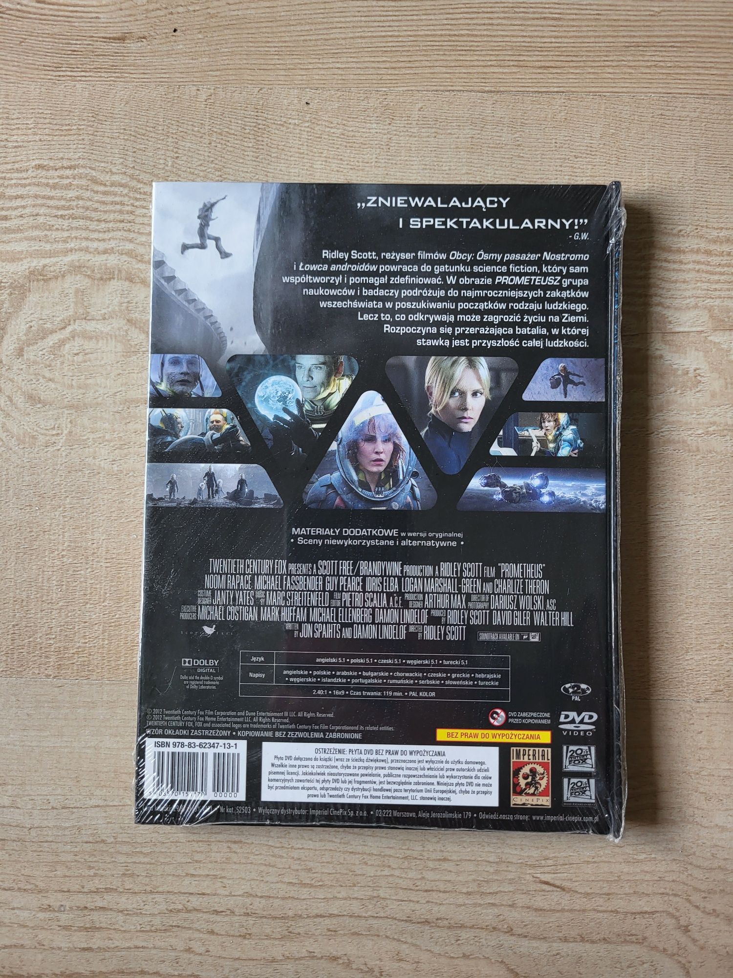 Film folia Prometeusz DVD