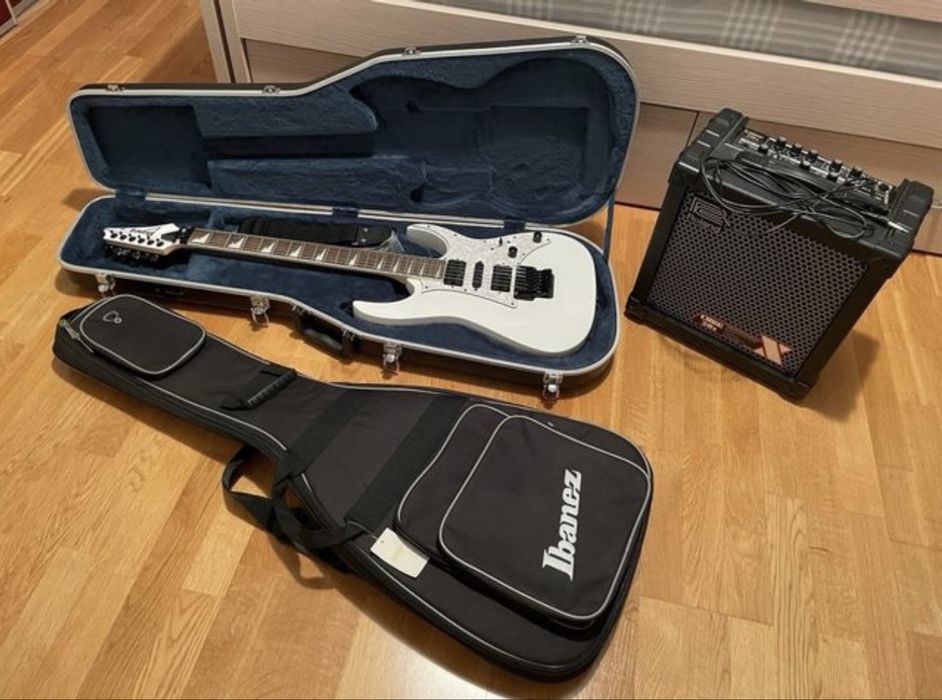 Ibanez RG350DX (com Hard Case) + Roland CUBE 30X