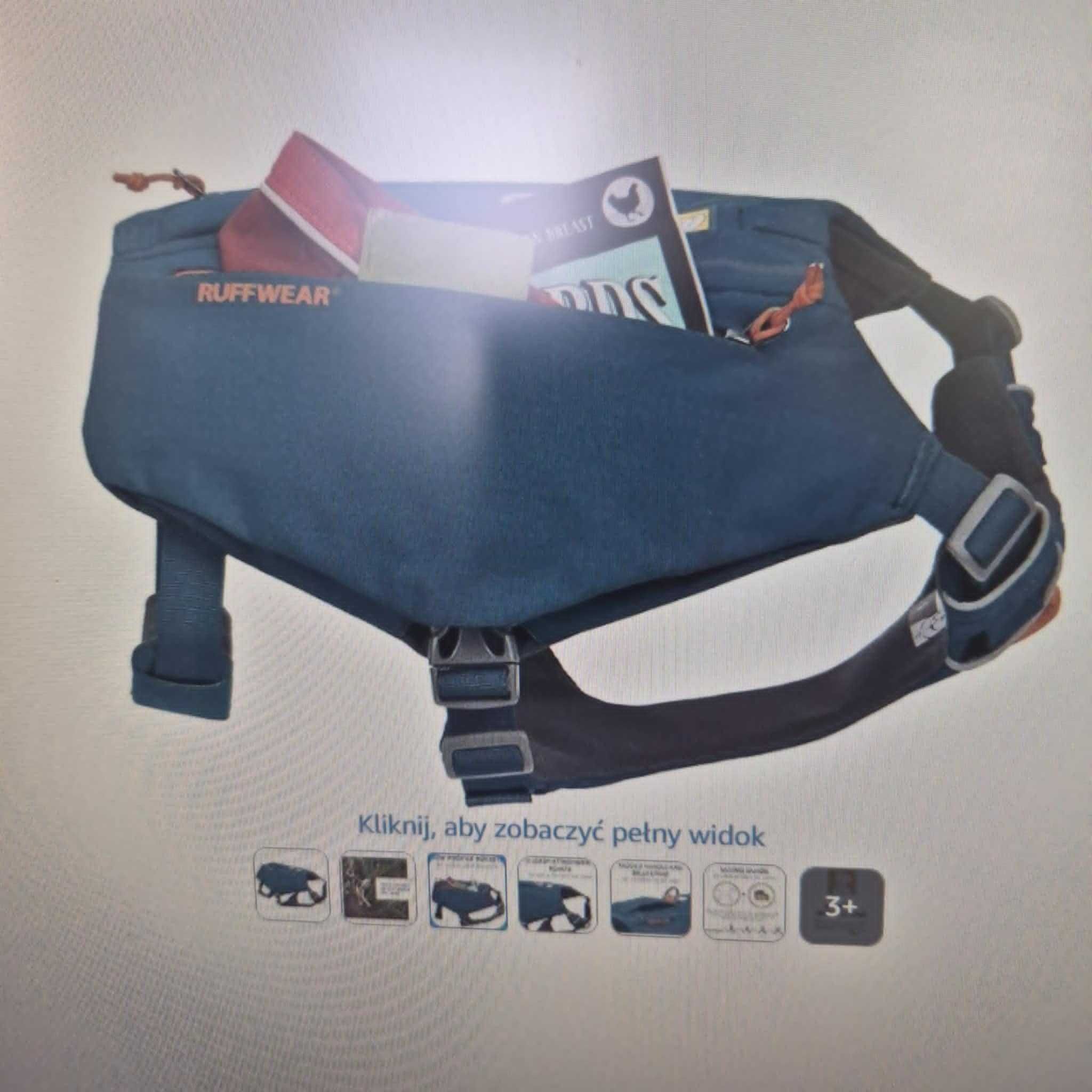uprząż,szelki dla psa z kieszeniami ruffwear rozmiar M