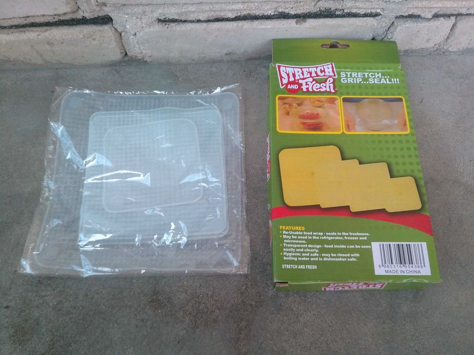 Набір покришок силіконових Stretch and Fresh (крышки-плёнки)