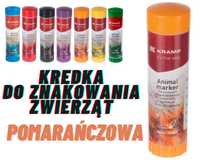 Kredka do znakowania zwierząt trzody bydła owiec - pomarańczowa