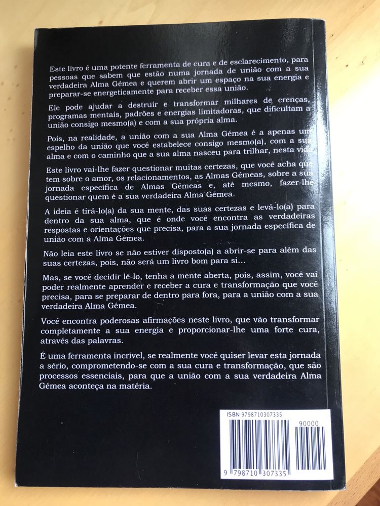 Livro União de Almas Gémeas