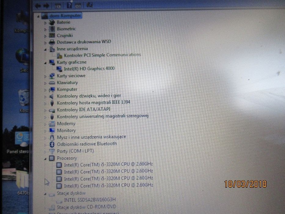 laptop HP 6470B ProBook 2,6/ 500gb /8 gb idealny do mauki szkolnej