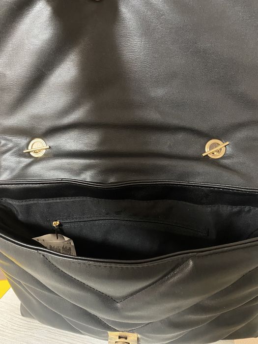 Accessorize сумка черная женская стеганая