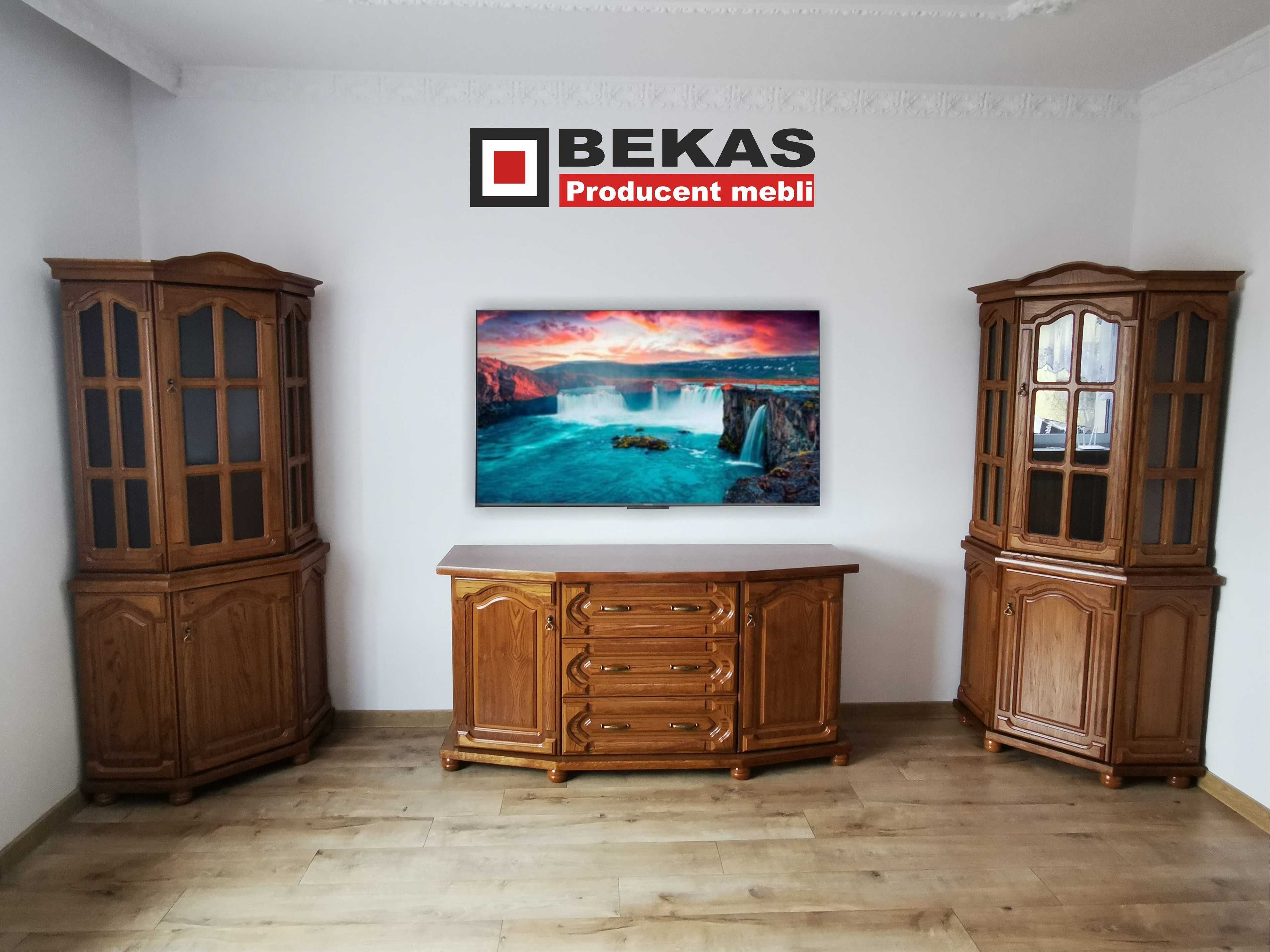 Stylowy Zestaw Dębowy KOMODA 160 + Dwa Narożniki Bekas Producent Mebli