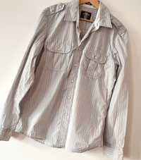 Koszula bawełniana H&M rozmiar M krój fitted w stylu vintage
