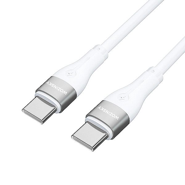 Kabel Wozinsky WSTCC1 USB-C / USB-C PD 65W 1 m - biały