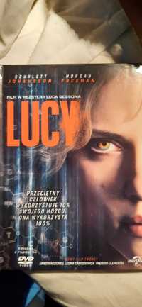 film dvd z książeczką lucy scarlett johanson morgan freeman