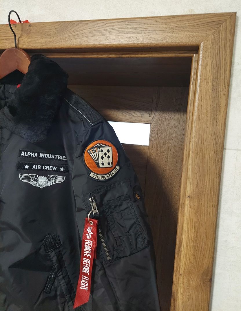 Kurtka bomberka pilotka Alpha Industries Injector III Air Force r. L