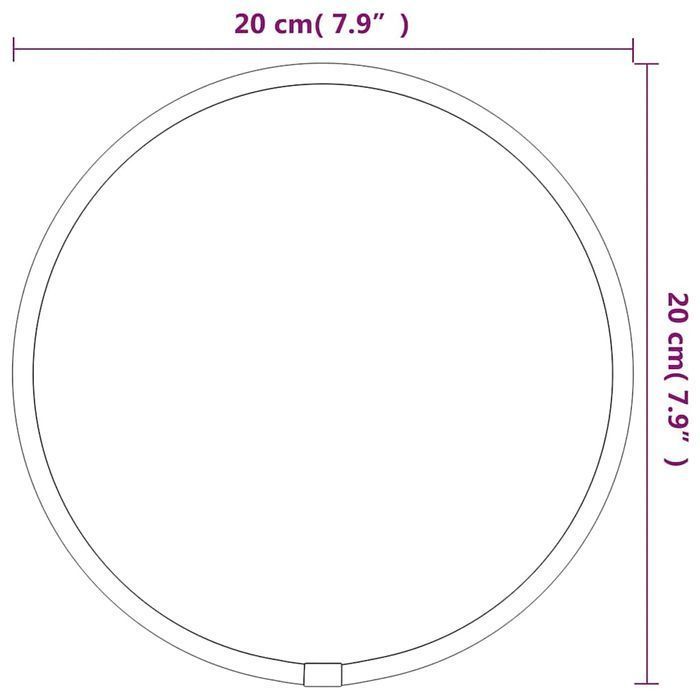 Lustro Ścienne, Złote, Ø 20 Cm, Okrągłe