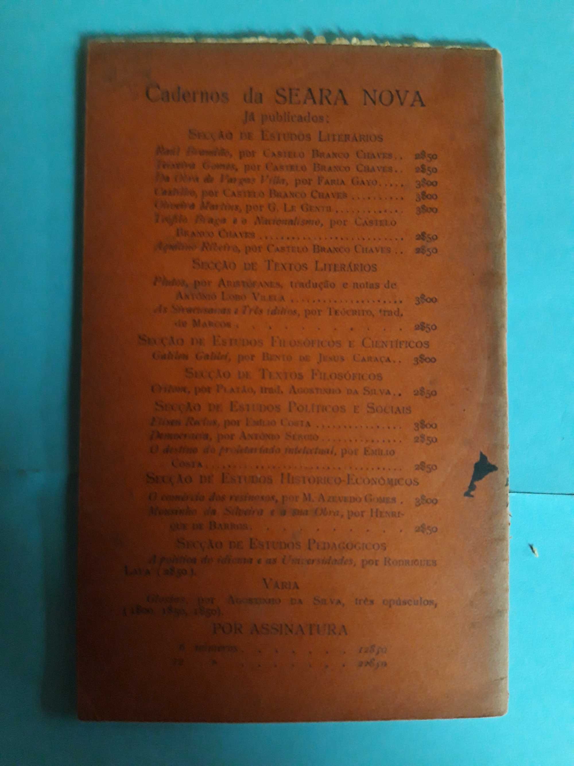 Livro - Quatro cartas sobre o idealismo - Sílvio Lima