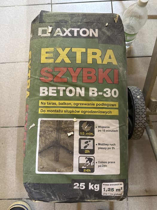 Zaprawa beton extra szybki B-30 klej żelowy