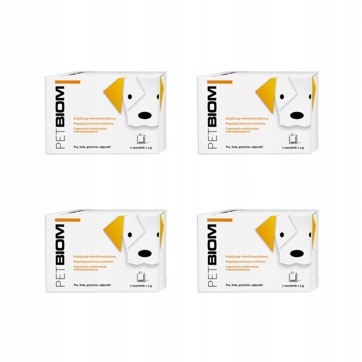 *pakiet 4 Op.petbiom (21g) Probiotyk Dla Psa, Kota