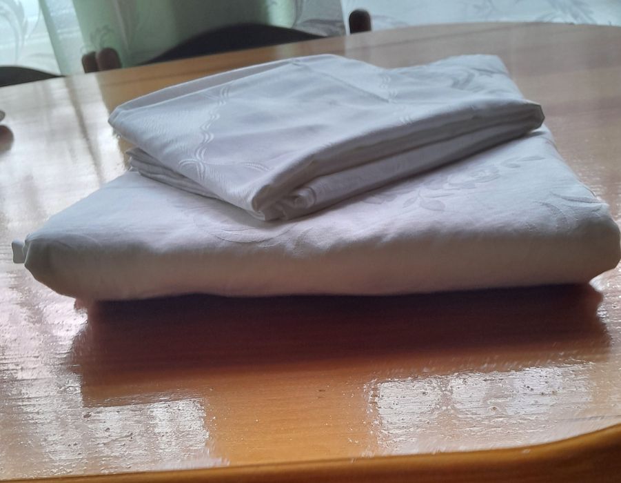 Підковдра та наволочка. Біле.