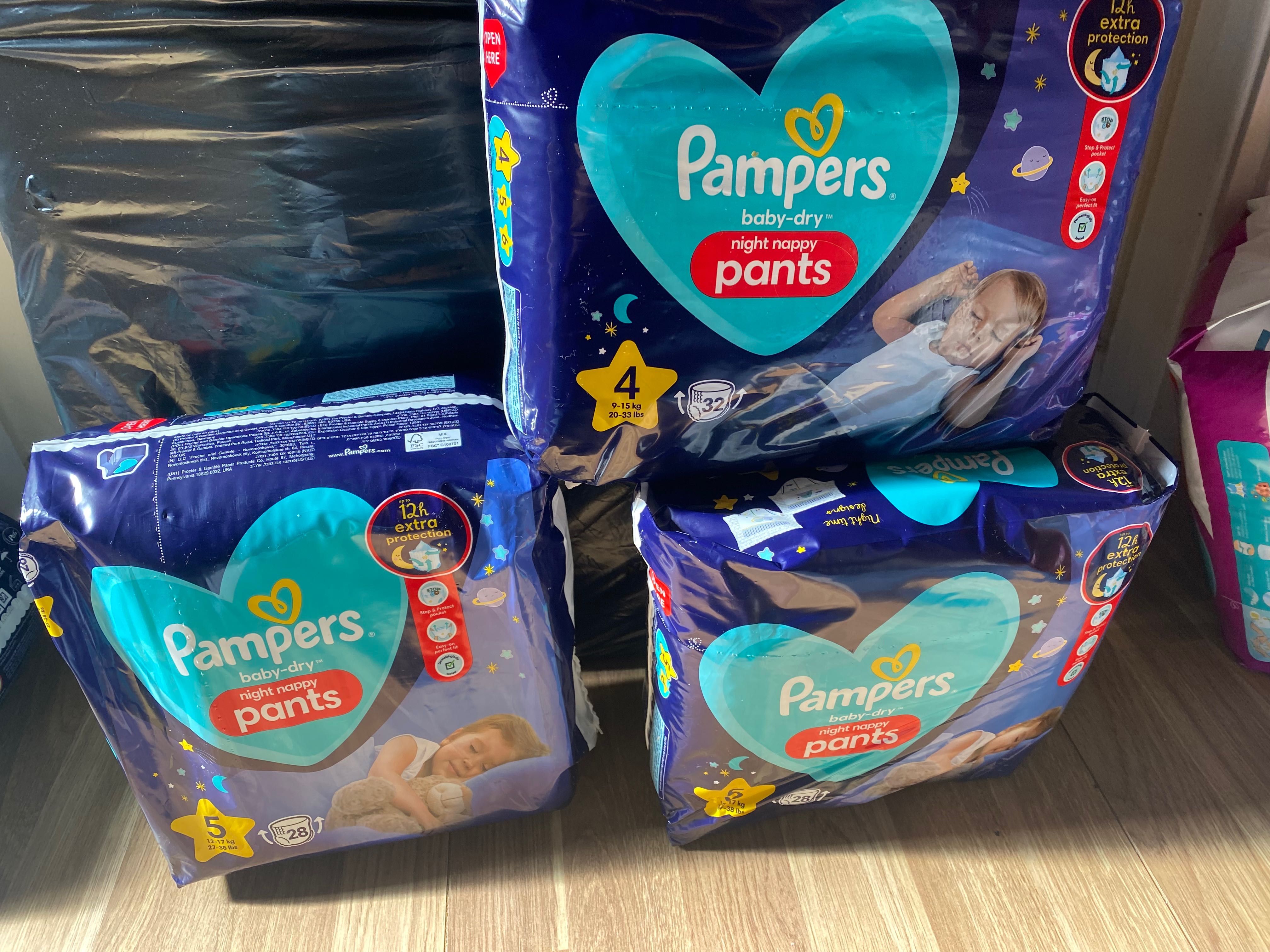 Памперсы-трусики нічні Pampers pants 4 5 6 размер