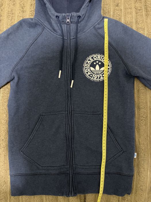 Зіп-худі Adidas р.164 / L / 11-12-13 синій меланж