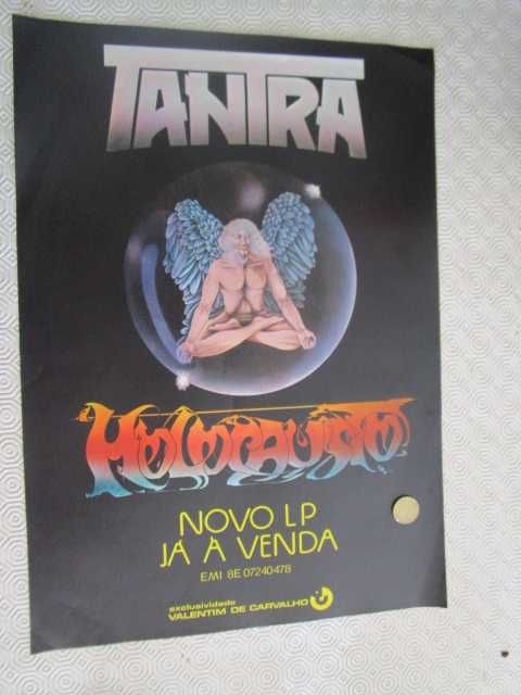 Poster promocional Rock Português Tantra 1978 Holocausto