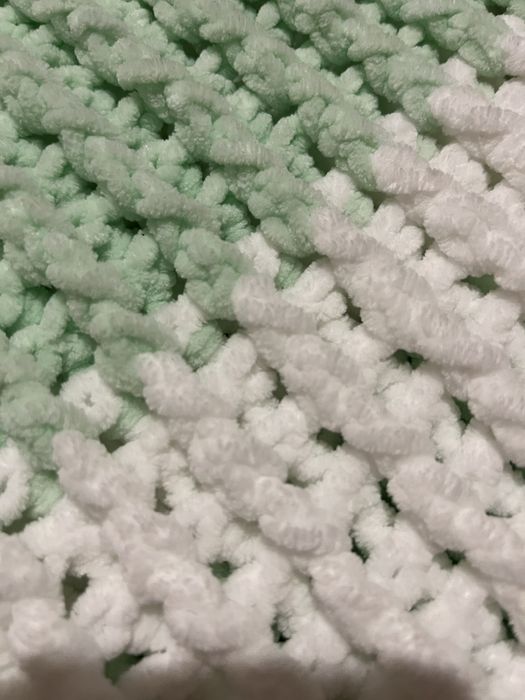 Плед детский, плед в коляску вязанный