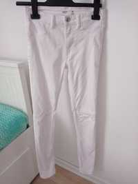 Białe spodnie 34 rozmiar
