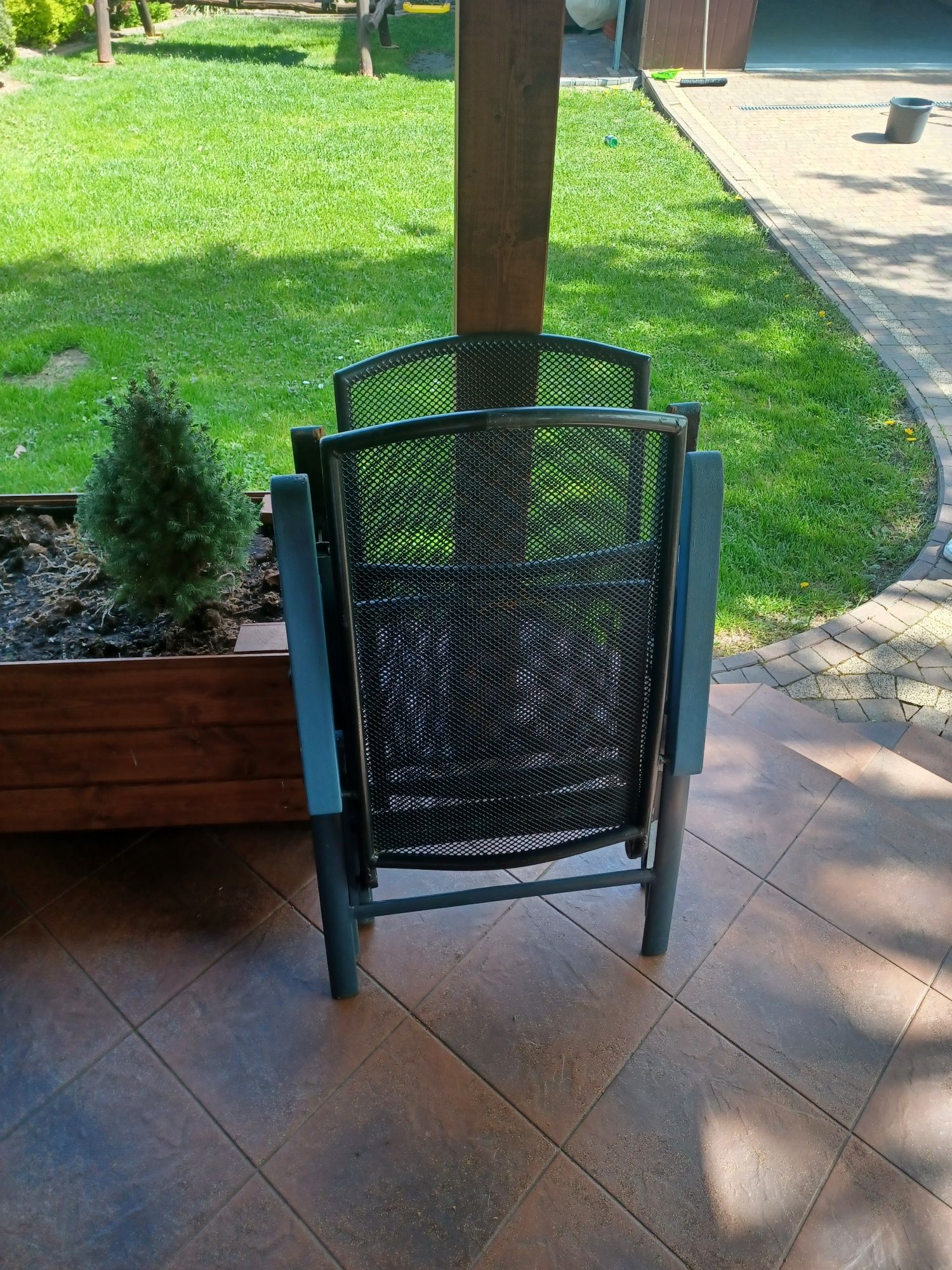 Fotel ogrodowy  metalowy