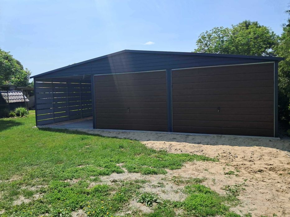 Garaż blaszany, wiata. WZMOCNIONY PROFILAMI. PRODUCENT. Cała Polska