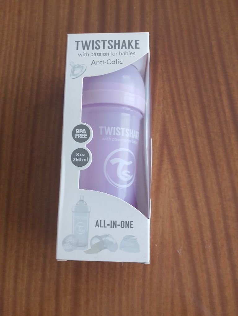 Butelka antykolkowe 260 ml  rozmiar M 2+m firmy twistshake