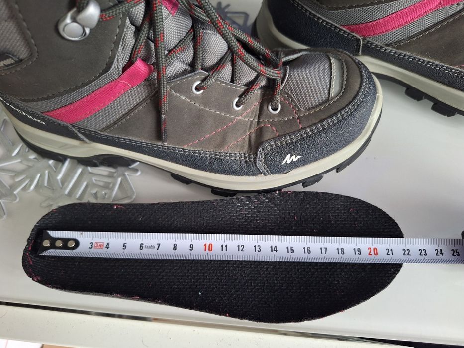Buty zimowe trekingowe waterproof Quechua rozm.35