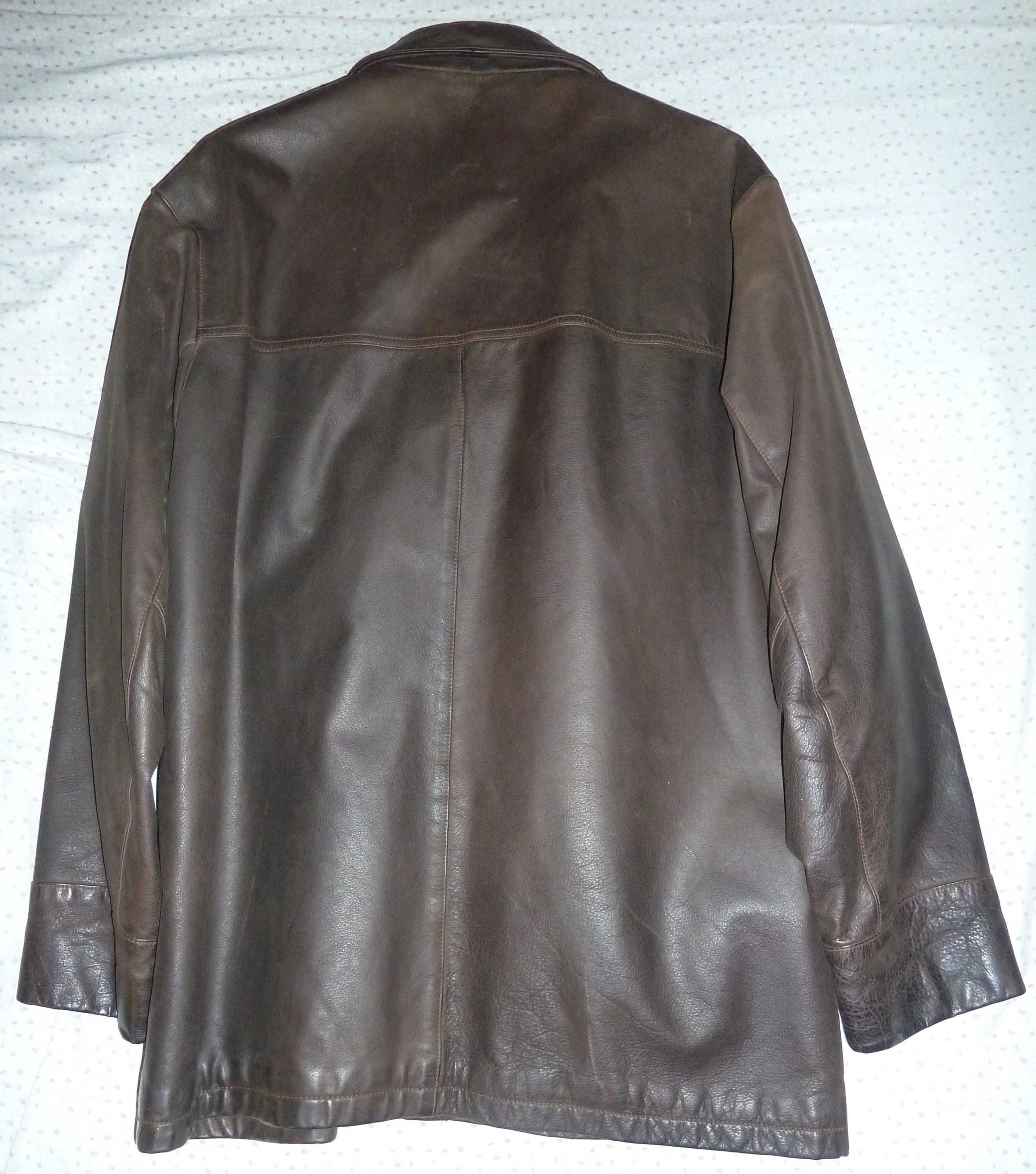 Casaco usado de pele castanha NB Collection XL