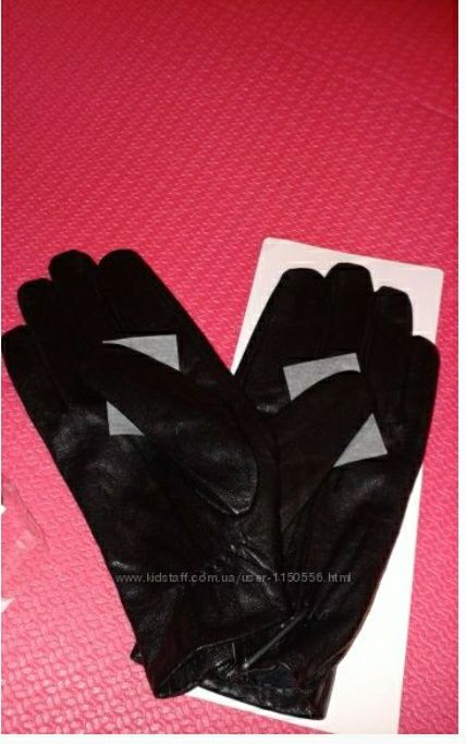 Рукавиці чоловічі перчатки на флісі шкіра