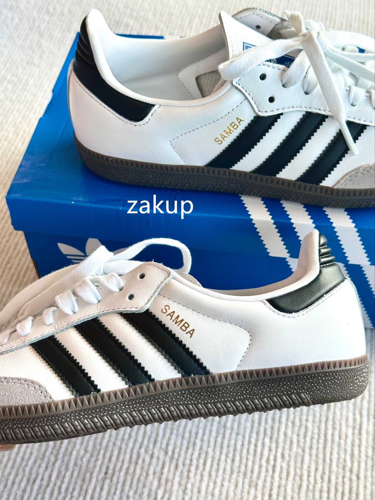 Oryginalny Adi Trampki_adidasSambaOG Cloud WhiteCoreBlack R.40