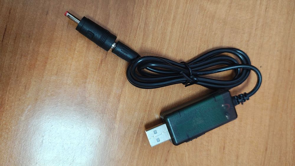 Кабель повышающий USB 5V - DC to 9V/12V c переключателем