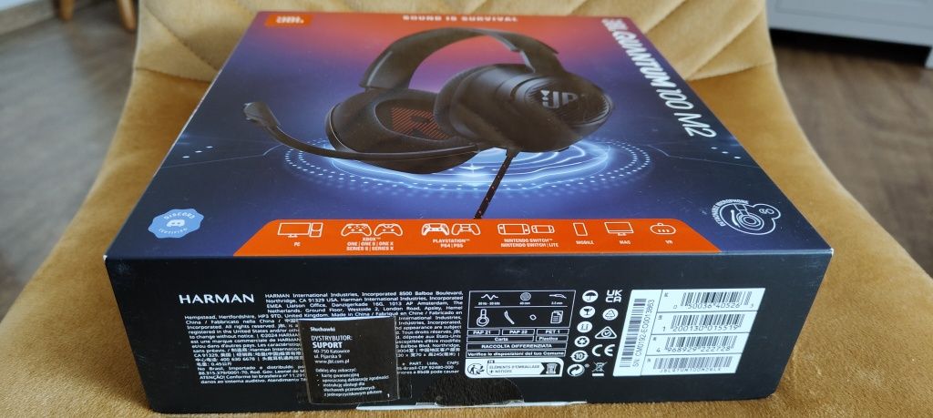 Słuchawki JBL Quantum 100 M2 Czarne nowe!!!