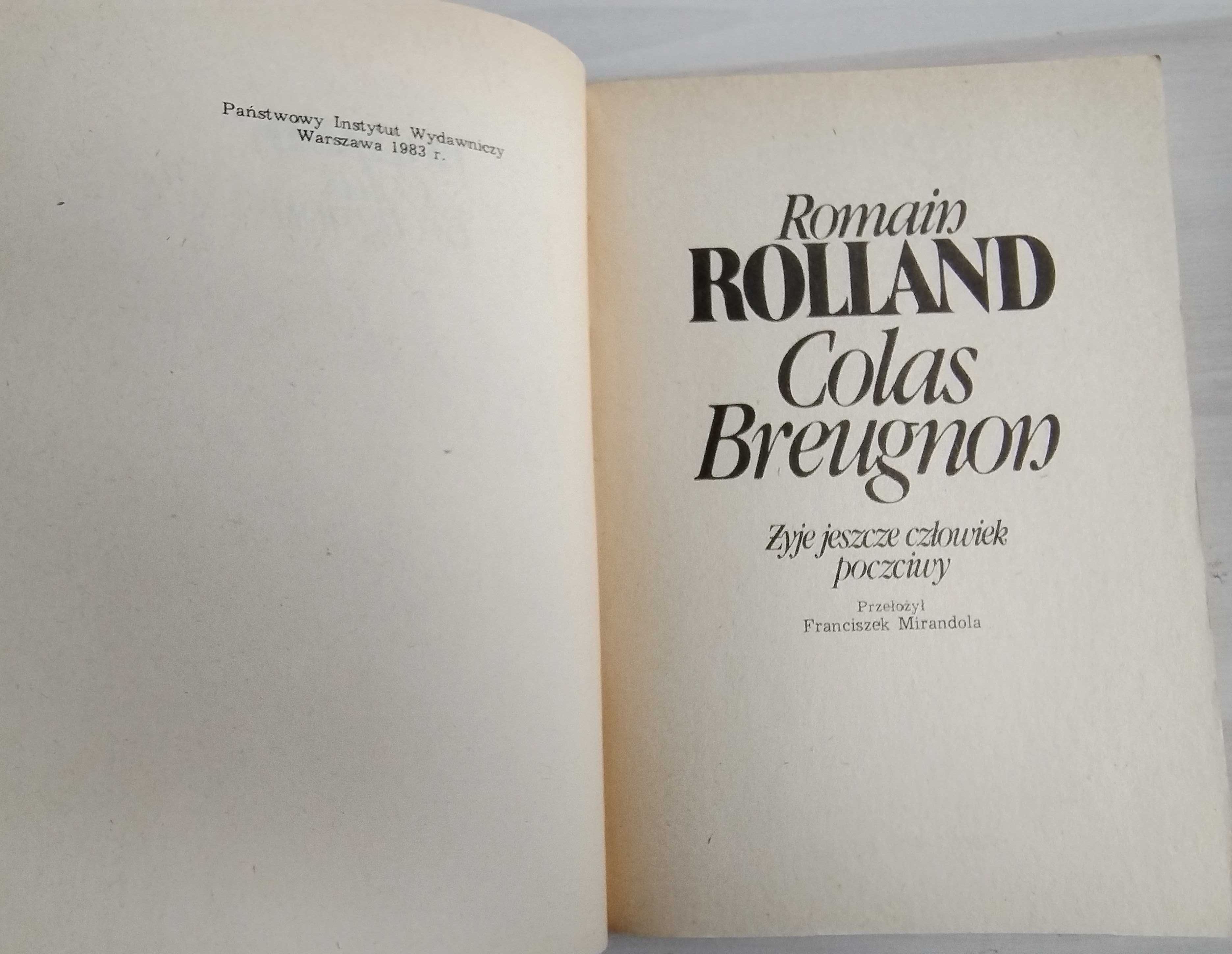 Romain Rolland - Colas Breugnon, 1983 rok