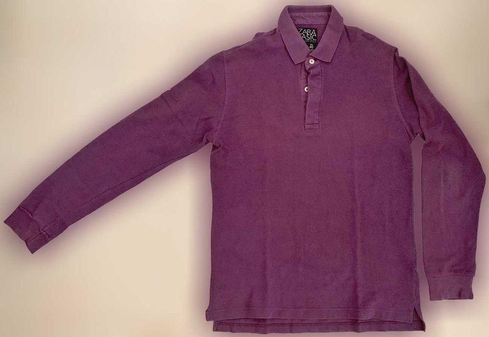 Pólo de Homem, Roxo, Zara, como Novo