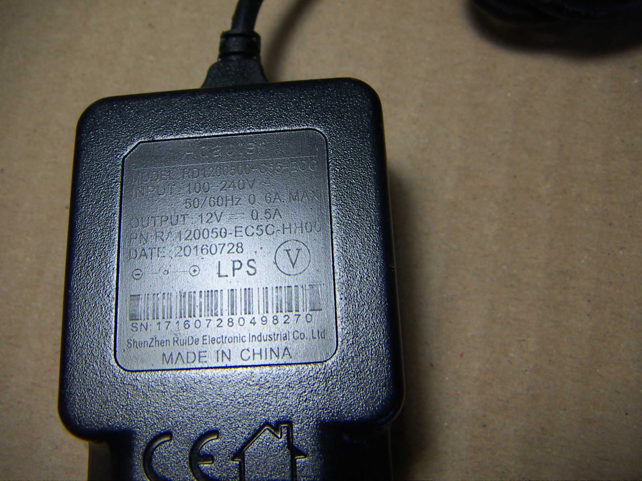 Блок питания адаптер 12V 0.5A (12в 0.5а )