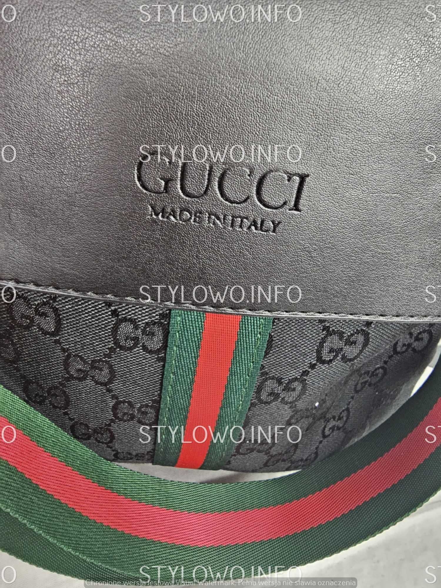 Listonoszka Gucci logowana materiałowa plecaczek torba nowość hit