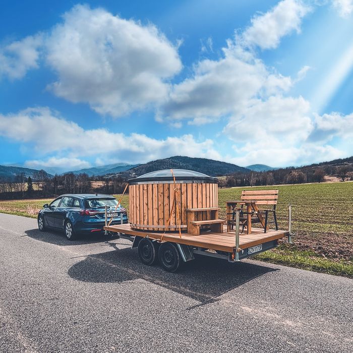 Mobilne Spa Beskidy  Wynajem mobilna balia mobilne jacuzzi ruska ban