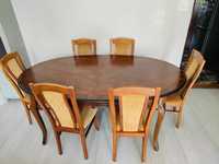 Stół  i sześć krzeseł